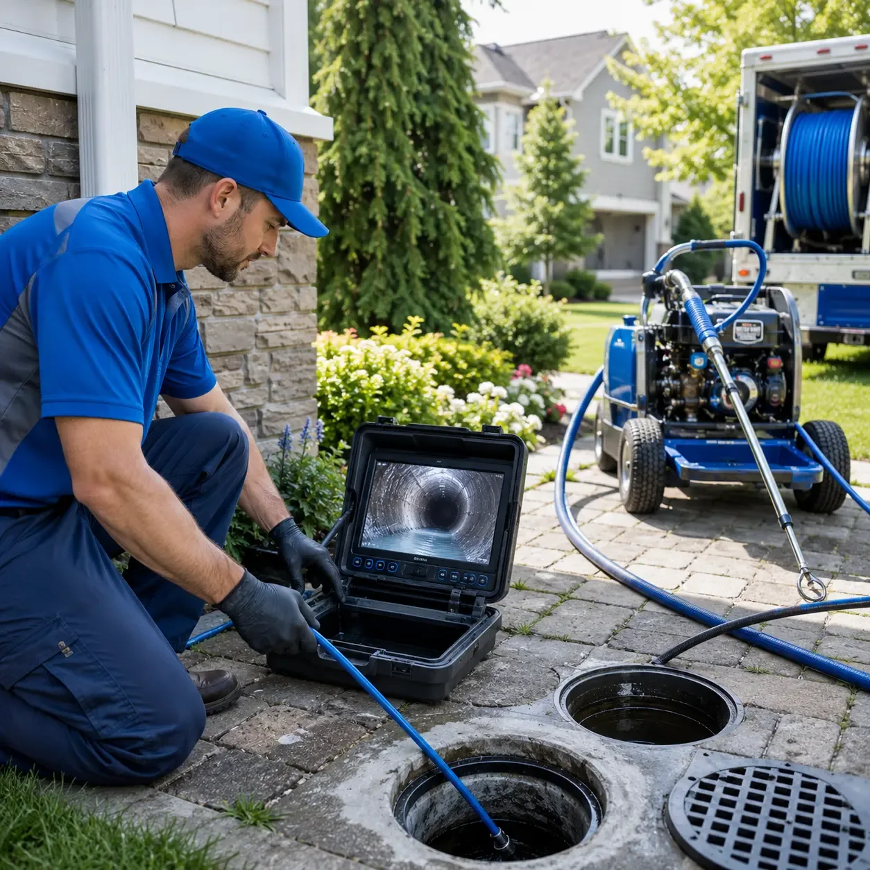 Outdoor drain cleaning professionals serving Thompson, PA